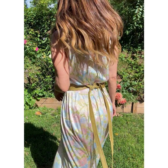 Vintage 1970s Vassarette Pastel Lace Slip Dress Nightgown (Maxi) - Picture 5 of 11